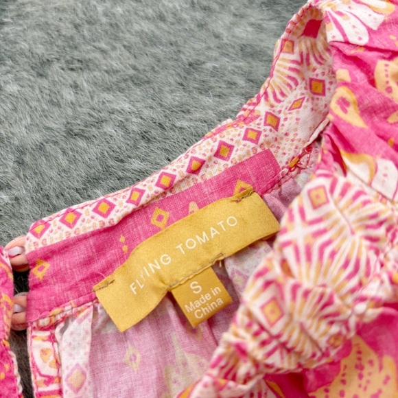 Flying Tomato Where to Next Woven Top Small - Picture 5 of 10